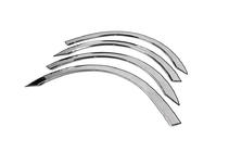 Mercedes Vito/V-class W447 2014- Extensions d'ailes (4 pcs, inox) photo 2