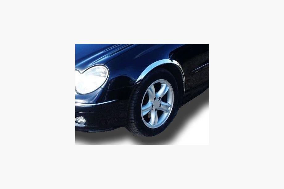 Mercedes CLK W208 1997-2002 Extensions d'ailes (4 pcs, inox) Photo 9