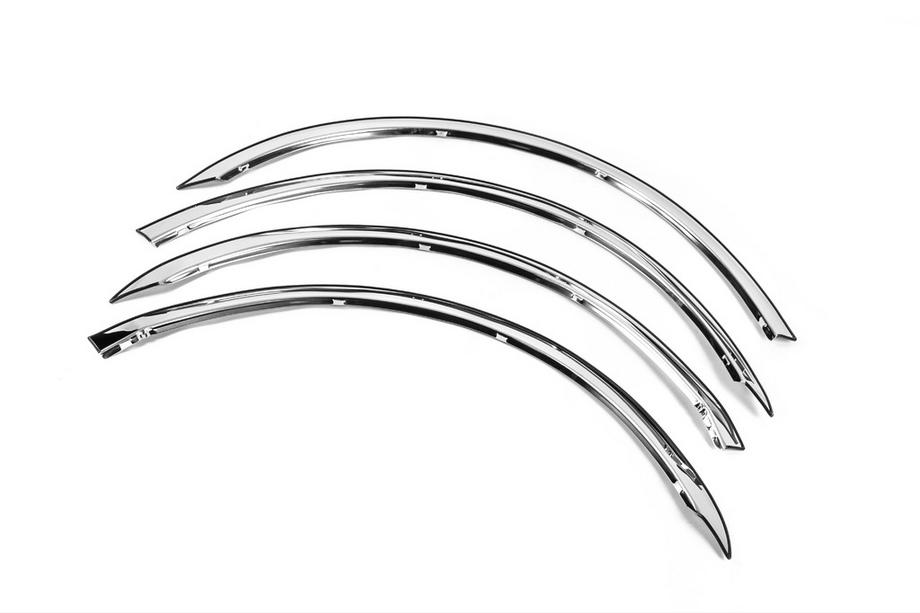 Skoda Octavia II A5 2006-2010 Extensions d'ailes (4 pcs, inox) Image