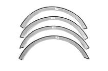 Skoda Roomster 2006-2015 Extensions d'ailes (4 pcs, inox) photo 12