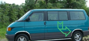Volkswagen T4 Caravelle/Multivan 1990–2003 Extensions d'ailes (4 pcs, inox) photo 5