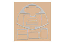 Kia Carens 1999-2012 Couvre tableau de bord (2002-2006) Aluminium photo 2