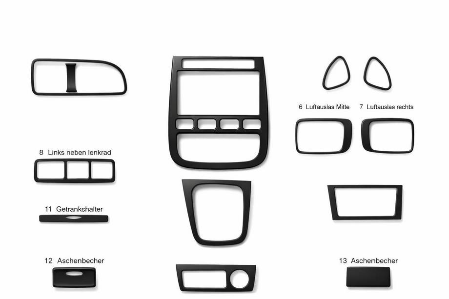 Kia Clarus 1996-2001 Caches de Tableau de Bord Image