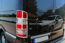 Mercedes Sprinter W906 2006–2018 Caches Feux Arrière Chromés (2 pcs, Acier Inoxydable) photo 2