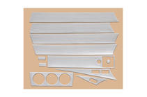 Mercedes W201 (190) 1982-1993 Kit de garnitures de tableau de bord (11 pièces) Aluminium photo 5