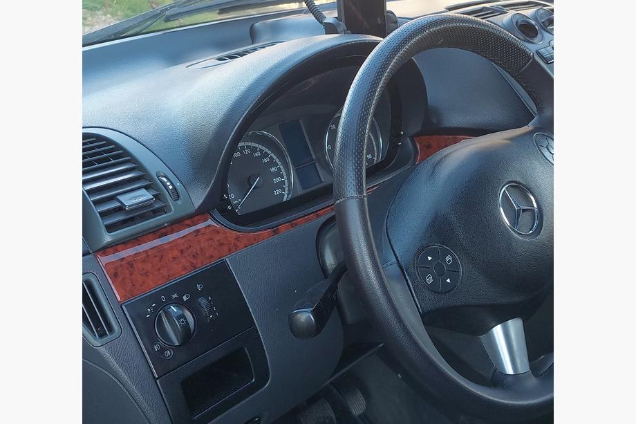 Mercedes Vito W639 2004-2014 Baguettes de garniture de tableau de bord (Meric, bandes) 2004-2006, Effet bois Photo 2