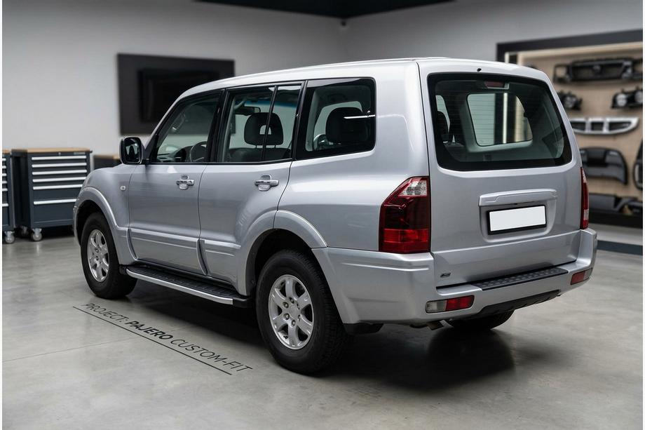 Mitsubishi Pajero Wagon III 1999-2006 Marchepieds latéraux Fullmond (2 pcs, aluminium) Image