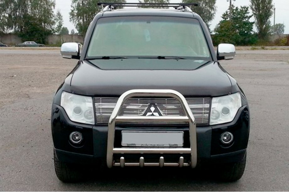 Mitsubishi Pajero Wagon III 1999-2006 Pare-buffle QT007 (Inox) Image