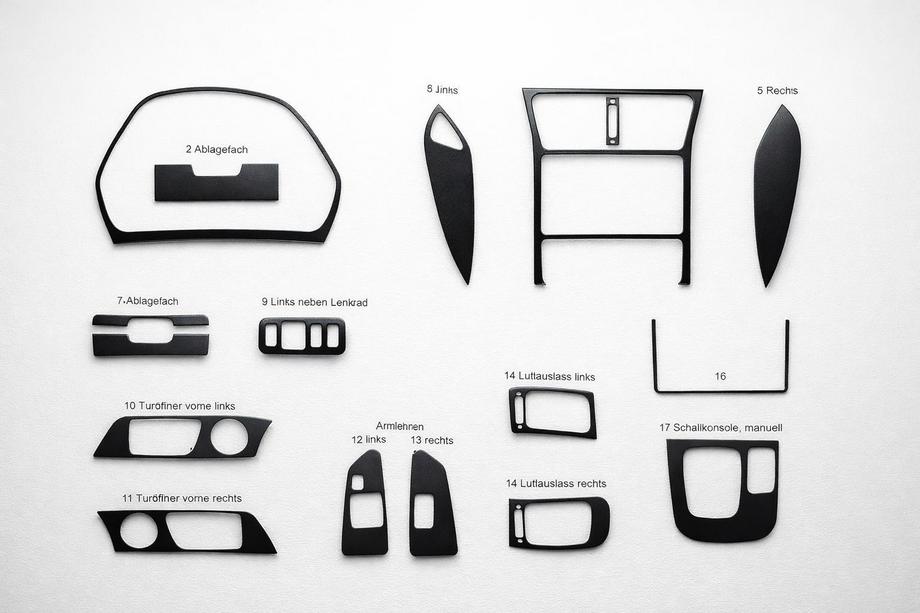 Mitsubishi Space Runner 1997-2002 Caches de Tableau de Bord Image