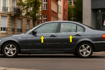 BMW 3 Series E46 1998-2006 Encadrements de vitres inox Carmos - Acier Inoxydable Turc photo 1