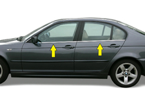 BMW 3 Series E46 1998-2006 Encadrements de vitres inox Carmos - Acier Inoxydable Turc photo 2