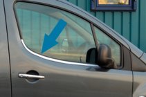 Citroen Berlingo 2008-2018 Encadrements de Vitres en Acier Inoxydable photo 1