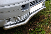 Volkswagen T5 Transporter 2003-2010 Protection avant Wave ST007 (inox) photo 2