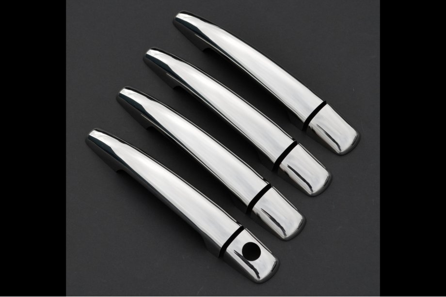 Citroen C-4 2010-2018 Couvre-poignées Chromés (4 pcs, Acier Inoxydable) OmsaLine - Inox Italien Photo 5