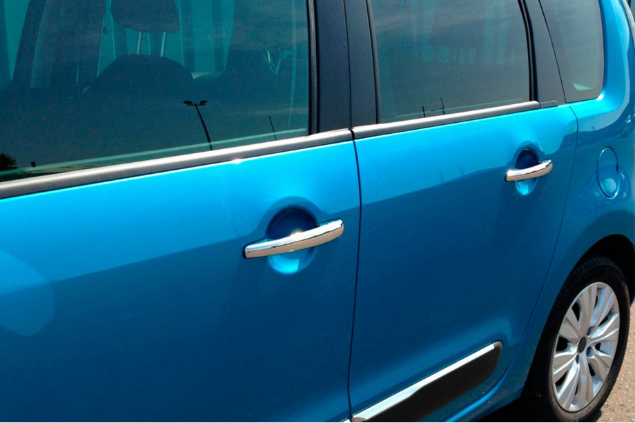 Citroen C-4 Picasso 2013–2022 Couvre-poignées Chromés (4 pcs, Acier Inoxydable) Photo 7