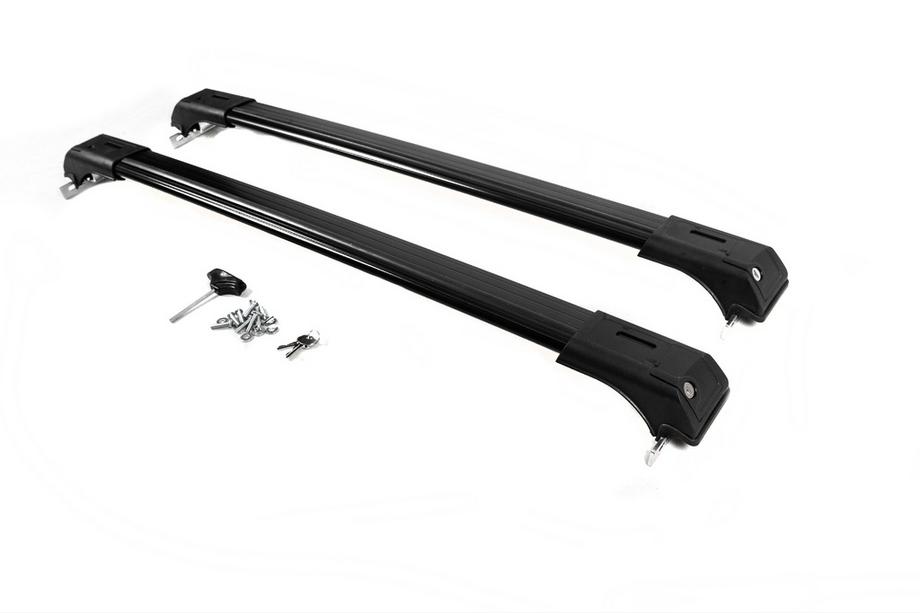 Jeep Compass 2016- Barres de Toit pour Barres de Toit Longitudinales Skybar SPECIAL (2 pcs) Noir Photo 3