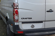 Volkswagen Crafter 2006-2016 Caches Feux Arrière Chromés (2 pcs, Acier Inoxydable) photo 1