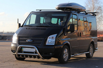 Ford Transit 2000–2014 Pare-buffle WT003 (2006-2014, Inox) photo 4