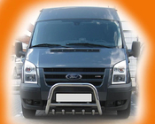 Ford Transit 2000–2014 Pare-buffle WT003 (2006-2014, Inox) photo 5