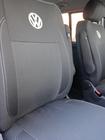 Volkswagen T5 Caravelle 2004-2010 Housses de Sièges Auto (Cuir Écologique et Tissu, Premium) Sièges avant (1+1) photo 11