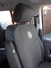 Volkswagen T5 Caravelle 2004-2010 Housses de Sièges Auto (Cuir Écologique et Tissu, Premium) Sièges avant (1+1) photo 14