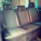 Volkswagen T5 Caravelle 2004-2010 Housses de Sièges Auto (Cuir Écologique et Tissu, Premium) Sièges avant (1+1) photo 5