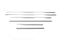 Volkswagen Touareg 2002–2010 Baguettes de bas de vitre inox (6 pcs) photo 3