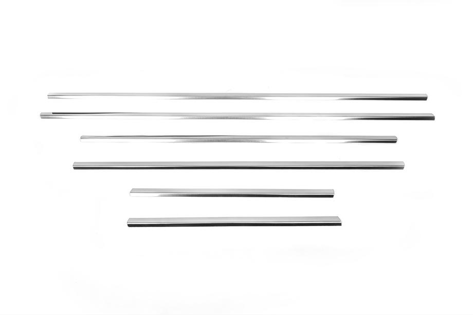 Volkswagen Touareg 2002–2010 Baguettes de bas de vitre inox (6 pcs) Photo 3