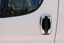 Fiat Ducato 2006-2025 Couvre-poignées Chromés (Acier Inoxydable) Couvre-poignées de porte (4 pièces) photo 2