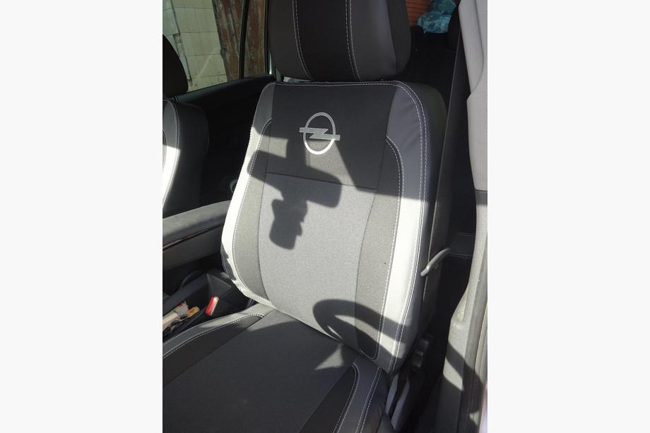 Opel Zafira B 2005–2011 Housses de Siège Auto (Similicuir↗Tissu, Premium) Photo 9