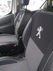 Peugeot Partner Tepee 2008-2018 Housses de Sièges Auto (Similicuir+Tissu, Premium) Sièges Avant photo 4