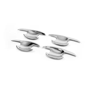 Coupelles de poignées chromées avec pétales (4 pcs, plastique) photo 3