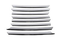 Volkswagen T4 Transporter 1990-2003 Caches de calandre chromés Capot incliné (8 pcs, inox) photo 5