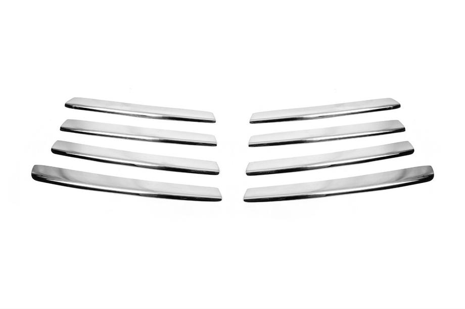 Volkswagen T4 Transporter 1990-2003 Caches de calandre chromés Capot incliné (8 pcs, inox) OmsaLine - Inox Italien Photo 2