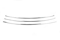 Volkswagen T4 Caravelle/Multivan 1990–2003 Inserts de calandre de pare-chocs Capot Droit (3 pcs, Inox) photo 3