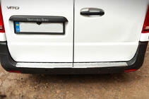 Mercedes Vito/V-class W447 2014- Protection de Pare-chocs Arrière Carmos Inox photo 3
