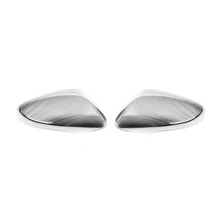 Coques de rétroviseurs avec découpe pour clignotant (2 pcs, inox) photo 2