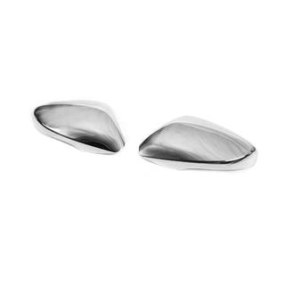 Coques de rétroviseurs avec découpe pour clignotant (2 pcs, inox) photo 3
