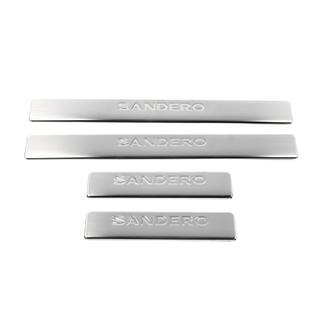 Seuils de porte OmsaLine (4 pcs, inox) Dacia Sandero 2007-2013 photo 2