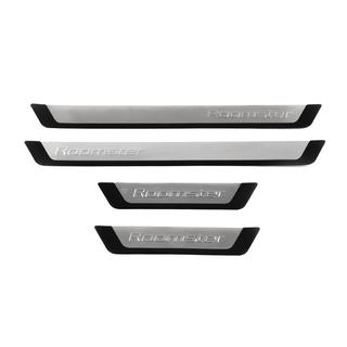Seuils de porte OmsaLine (4 pcs, inox) Skoda Roomster 2006-2015 photo 2