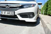 Honda Civic Sedan X 2016-2021 Coins de pare-chocs avant (à peindre) photo 3