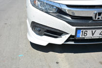 Honda Civic Sedan X 2016-2021 Coins de pare-chocs avant (à peindre) photo 1