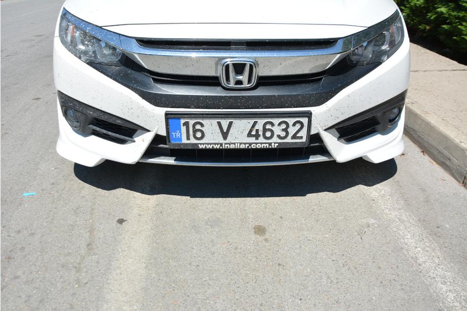 Honda Civic Sedan X 2016-2021 Coins de pare-chocs avant (à peindre) Photo 2