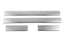 Peugeot 207 2006–2014 Seuils de porte OmsaLine (4 pcs, inox) photo 2