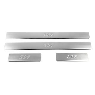 Seuils de porte OmsaLine (4 pcs, inox) Peugeot 207 2006–2014 photo 2