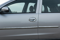 Opel Corsa C 2000-2006 Couvre-poignées de porte Chromés (4 pcs, Acier Inoxydable) photo 1