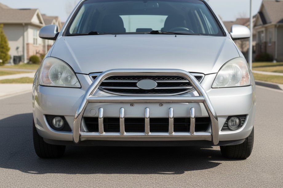 Kia Carens 1999-2012 Pare-buffle WT003 (Inox) Photo 1