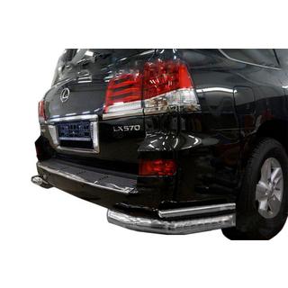 Barres d'angle arrière doubles (inox) Lexus LX570/450d 2008-2022