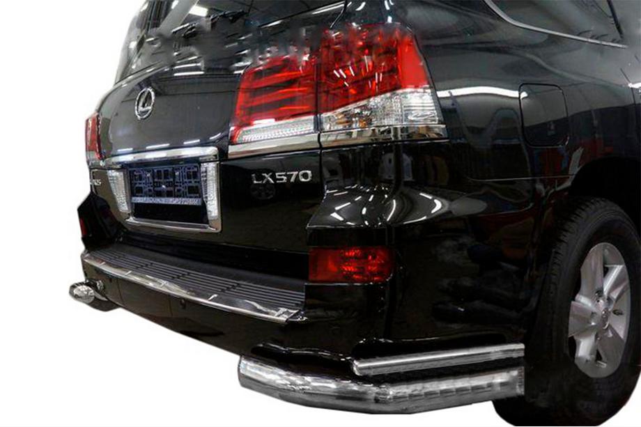 Lexus LX570/450d 2008-2022 Barres d'angle arrière doubles (inox) Image