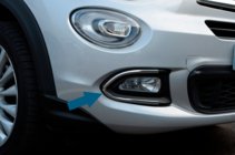 Fiat 500X 2014-2024 Caches de Phares Antibrouillard (Inox) photo 1